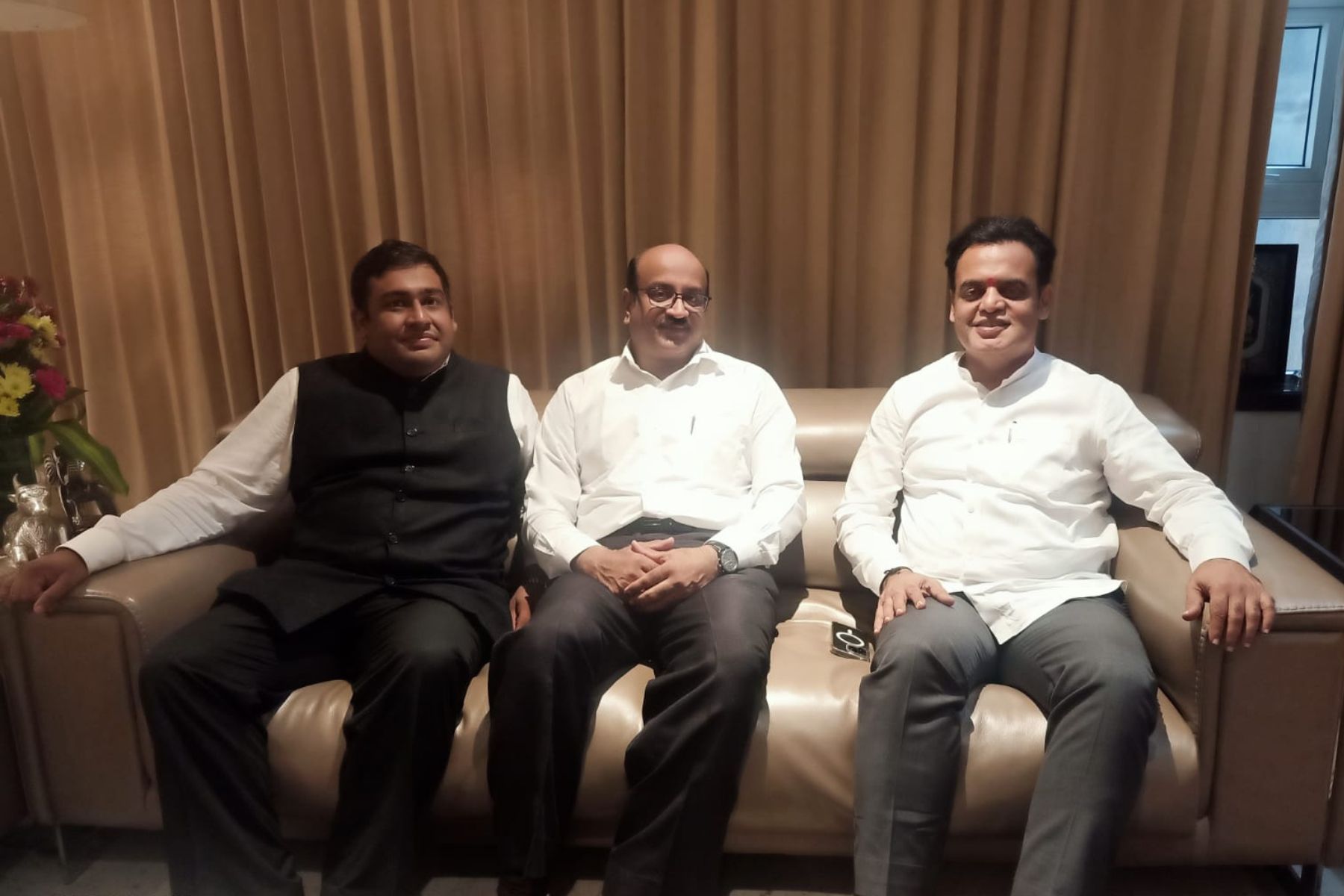 With Adv. Vijay Kulkarni and C.N. Ashwath Narayan - Ex Dy. CM Of Karnataka